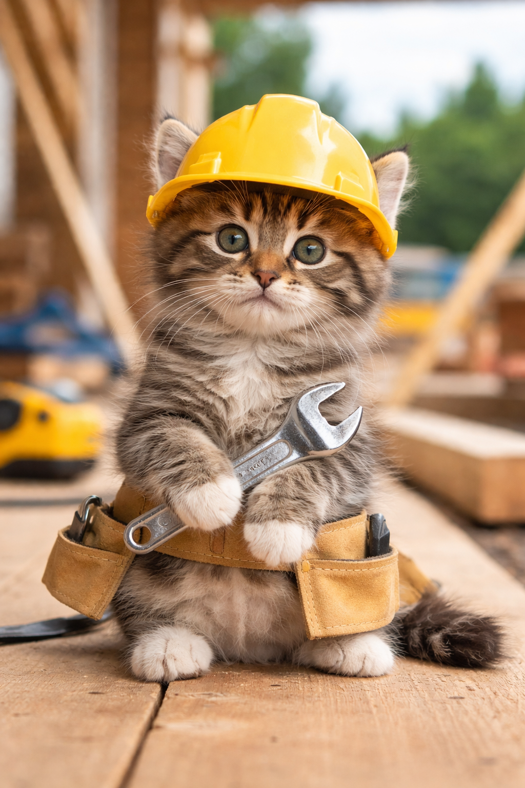 Construction Kitten
